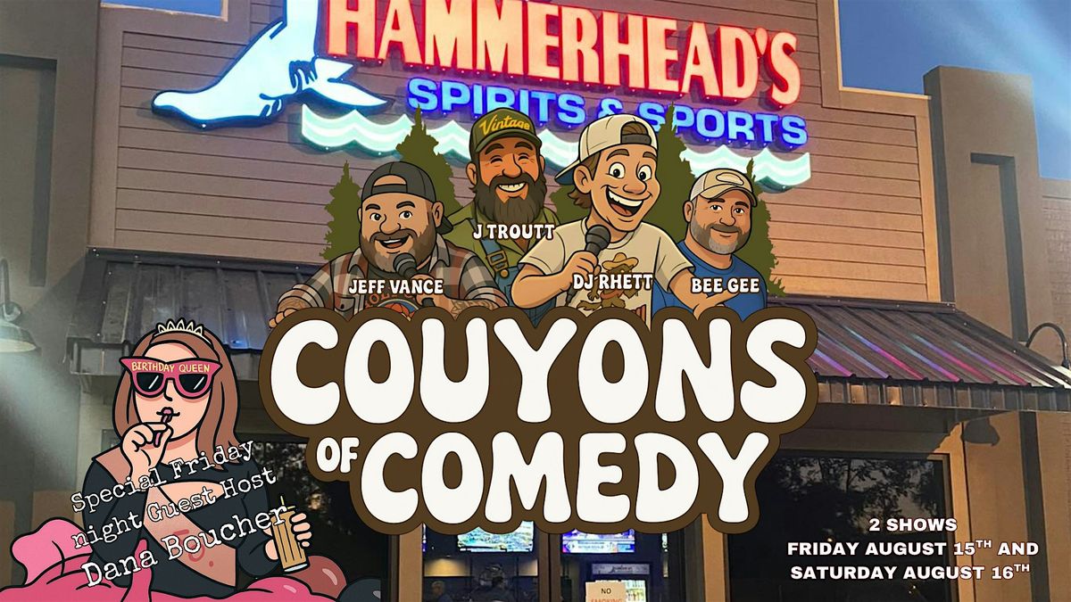 HAMMERHEAD'S PRESENTS DJ RHETT'S COUYONS OF COMEDY, 16 August | Event in LaPlace | AllEvents