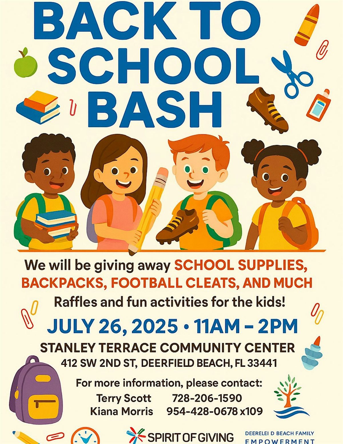 Deerfield Beach Housing Authority: Back To School Bash, 26 July | Event in Deerfield Beach | AllEvents