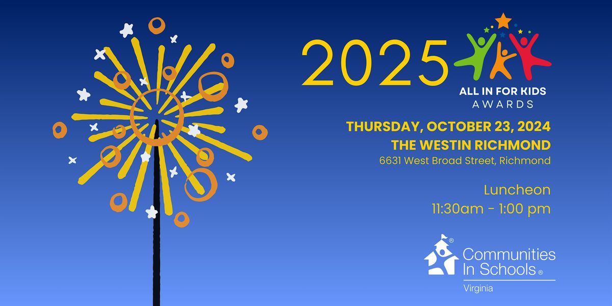 2025 CIS of Virginia All In For Kids Awards Luncheon, 23 October | Event in Richmond | AllEvents