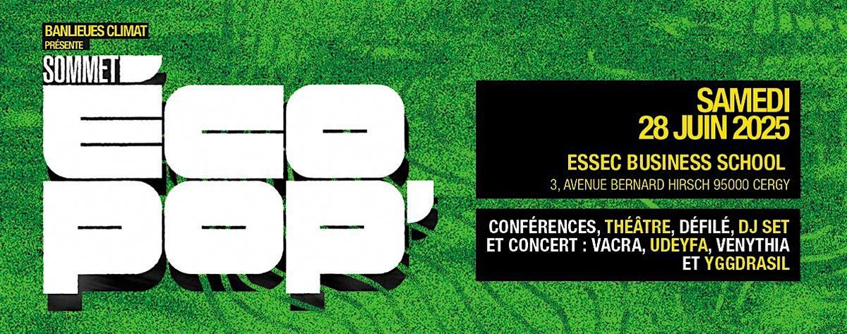 Sommet éco pop, 28 June | Event in Cergy | AllEvents