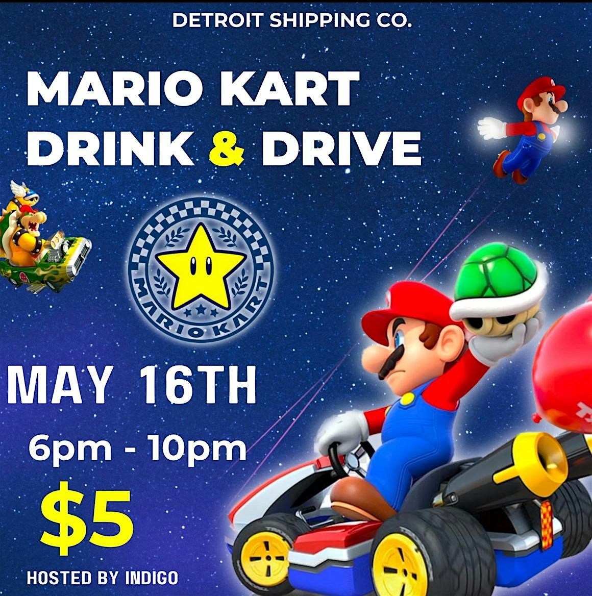 Mario Kart Drink and Drive, 16 May | Event in Detroit | AllEvents