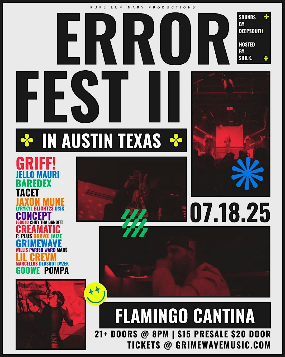 ERRORFEST II 2025, 18 July | Event in Austin | AllEvents