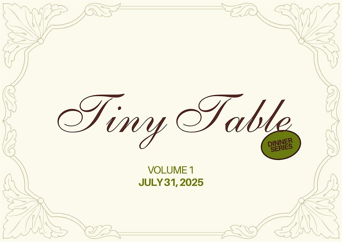 Tiny Table: A Dinner Series, 31 July | Event in Denver | AllEvents