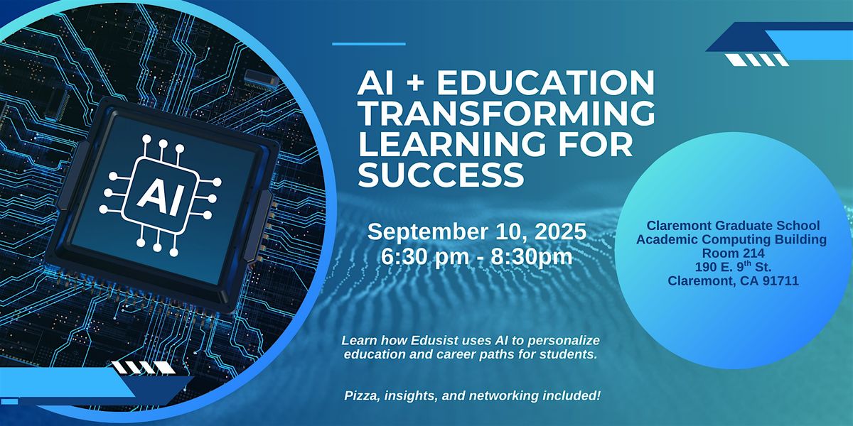 AI in Education: Edusist Transforms Learning with a Focus on Success, 10 September | Event in Claremont | AllEvents