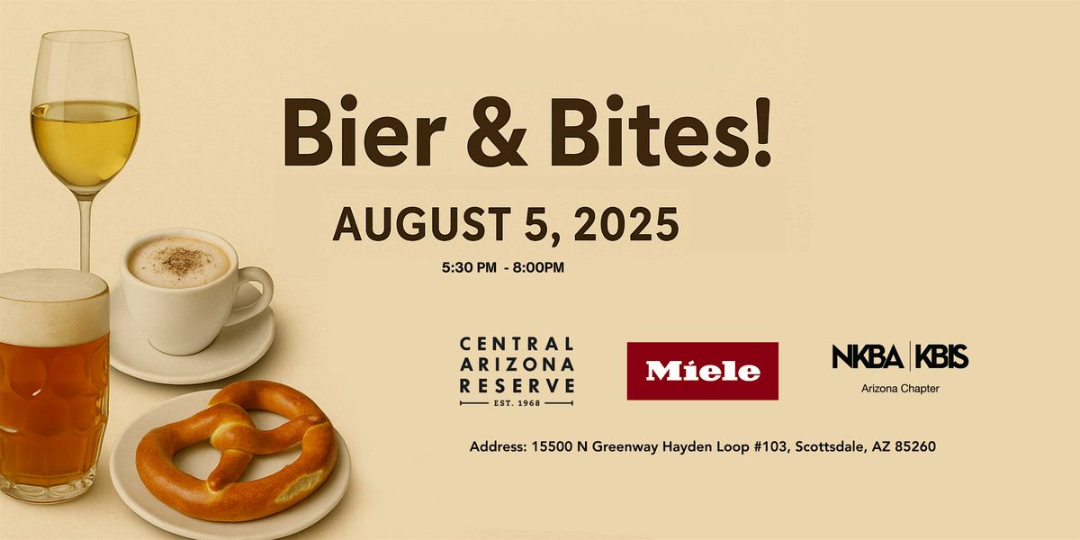 Bier & Bites! — An Evening of German Pairings with Miele & NKBA Arizona, 5 August | Event in Scottsdale