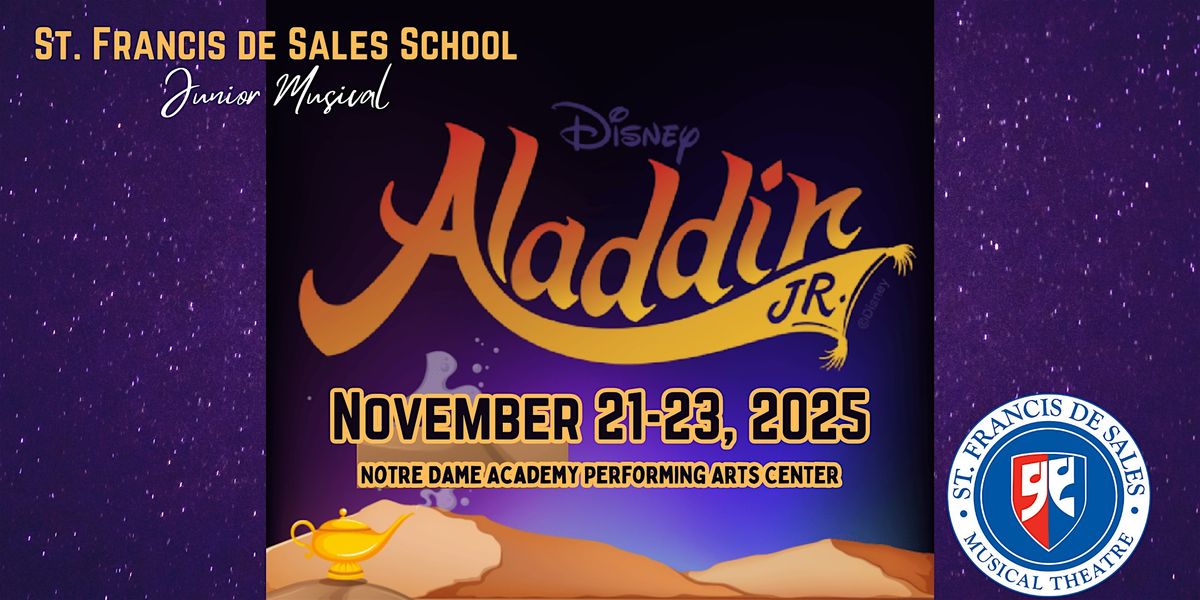 7th and 8th Grade Musical - Aladdin Jr. - Sun, Nov 23, 23 November | Event in Toledo | AllEvents