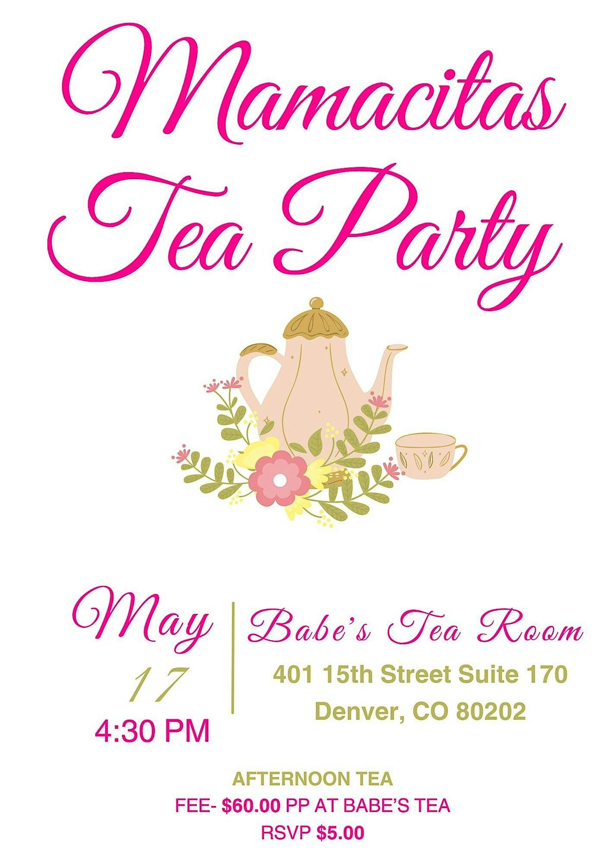 Denver Mamacita's Tea Party | Event in Denver | AllEvents