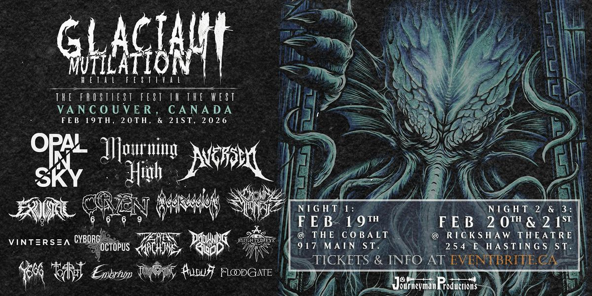 Glacial Mutilation 2026, 19 February | Event in Vancouver | AllEvents