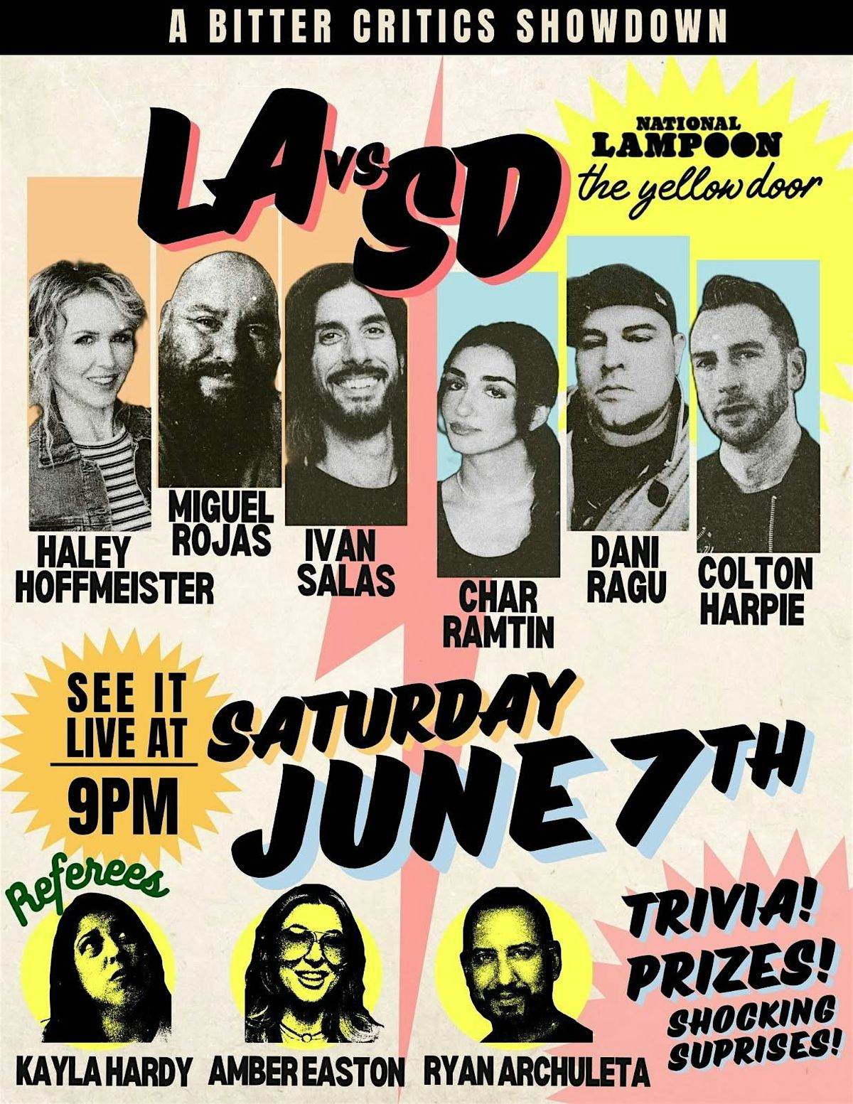 Comedy Showcase at National Lampoon: The Yellow Door Comedy Club, 23 August | Event in San Diego | AllEvents