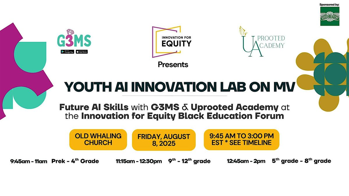 Youth AI Innovation Lab on MV, 8 August | Event in Edgartown | AllEvents