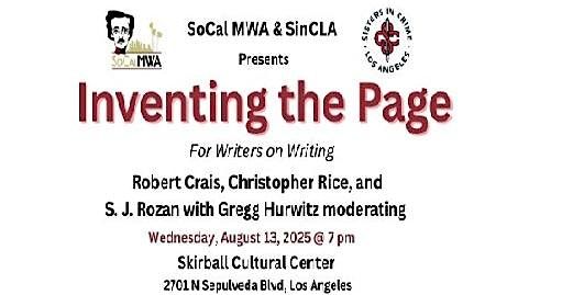 Inventing the Page for Writers on Writing, 13 August | Event in Los Angeles | AllEvents