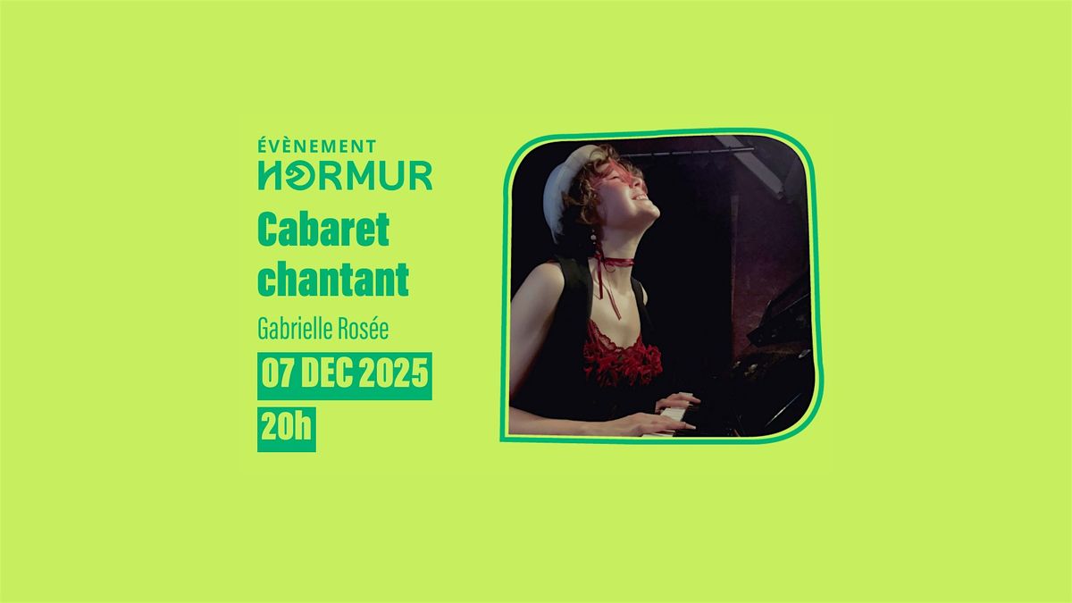 Cabaret chantant avec Gabrielle Rosée dans une école de musique à Paris 20ème, 7 December | Event in Saint Mande
