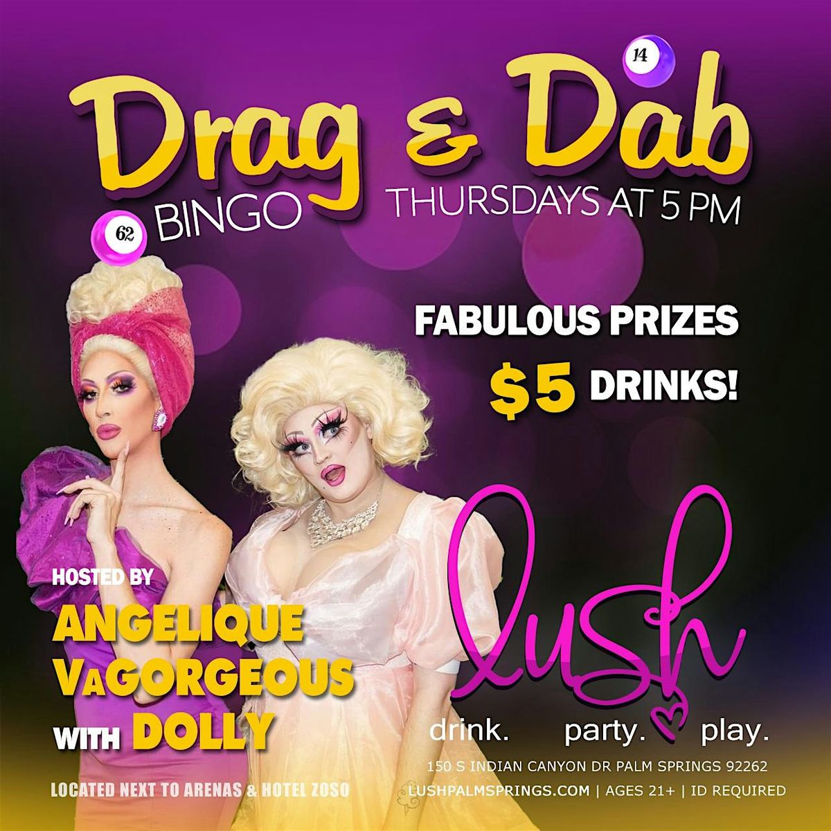 Drag & Dab Bingo Thursdays! | Event in Palm Springs | AllEvents