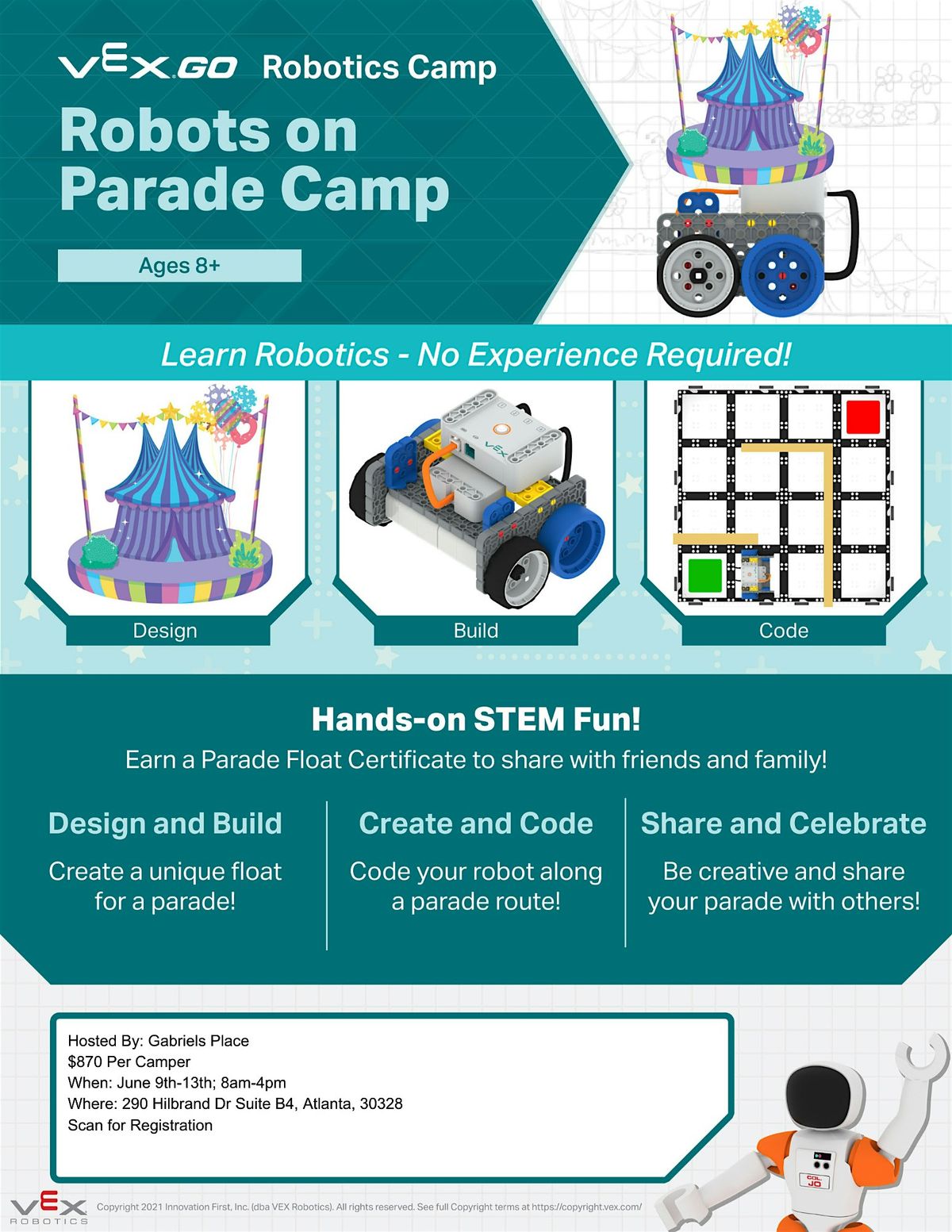 Robotics Parade Camp, 9 June | Event in Atlanta | AllEvents
