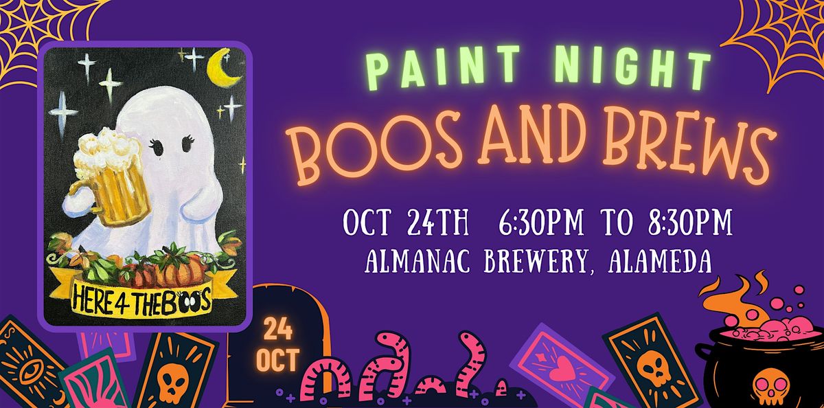 Boos and Brews Paint and Sip, 24 October | Event in Alameda | AllEvents