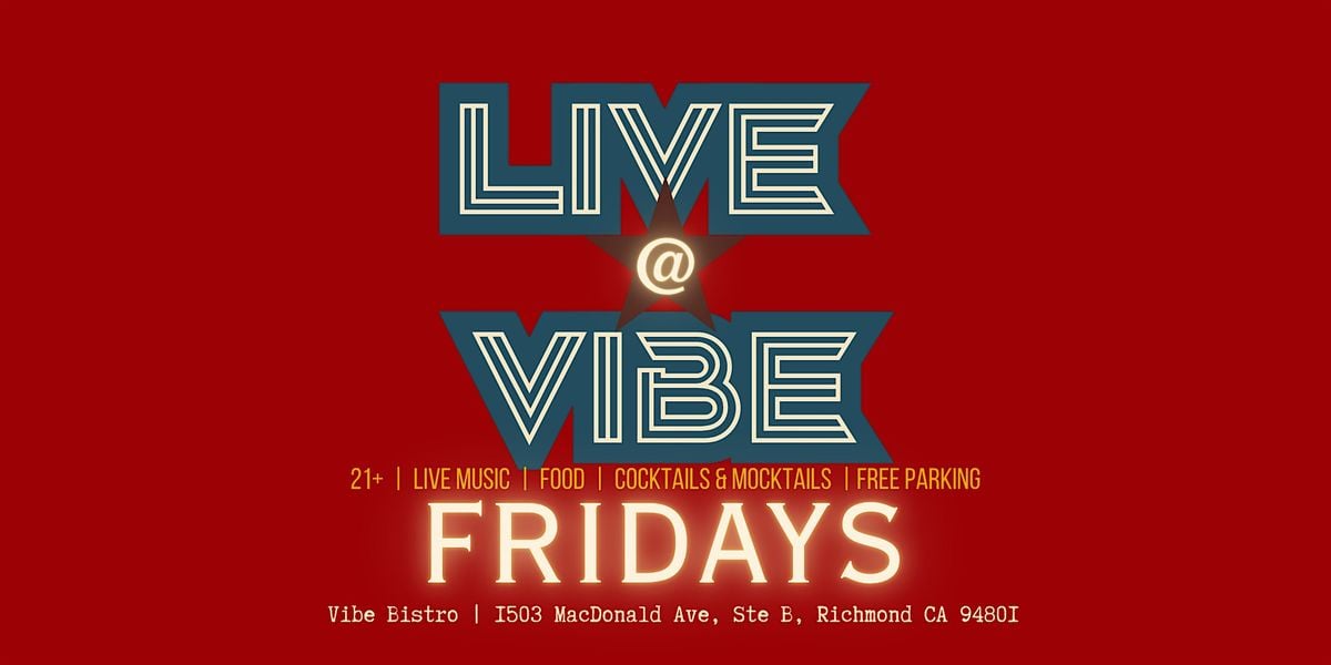 LIVE at VIBE- Martin Luther, 25 July | Event in Richmond | AllEvents