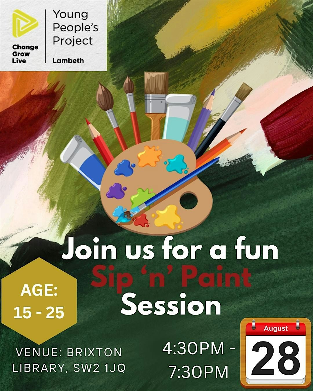 CGL Lambeth Sip and Paint, 28 August | Event in London | AllEvents