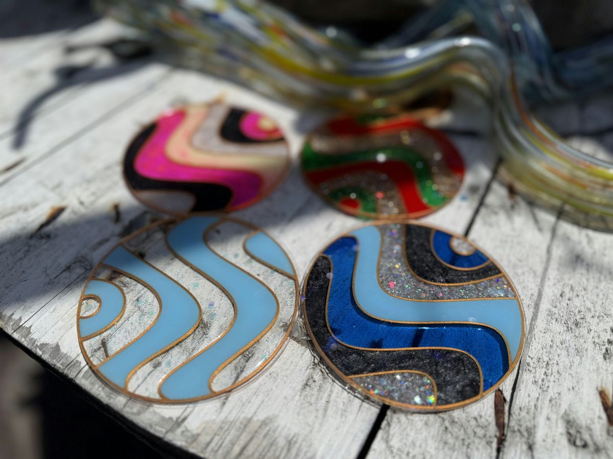 Resin Wavy Coasters Set of 4, 27 August | Event in Suffolk | AllEvents
