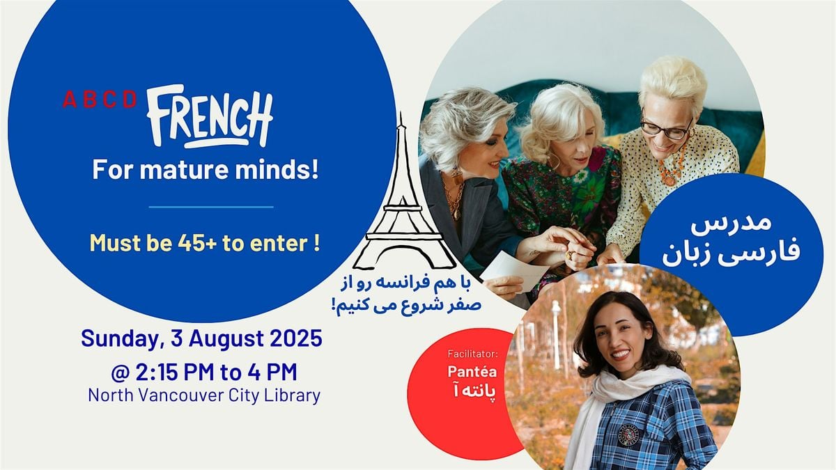 Let's speak French for the first time! for +45, 3 August | Event in North Vancouver | AllEvents