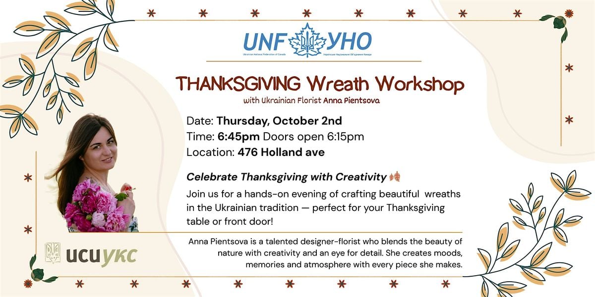 Thanksgiving Wreath Workshop, 2 October | Event in Ottawa | AllEvents