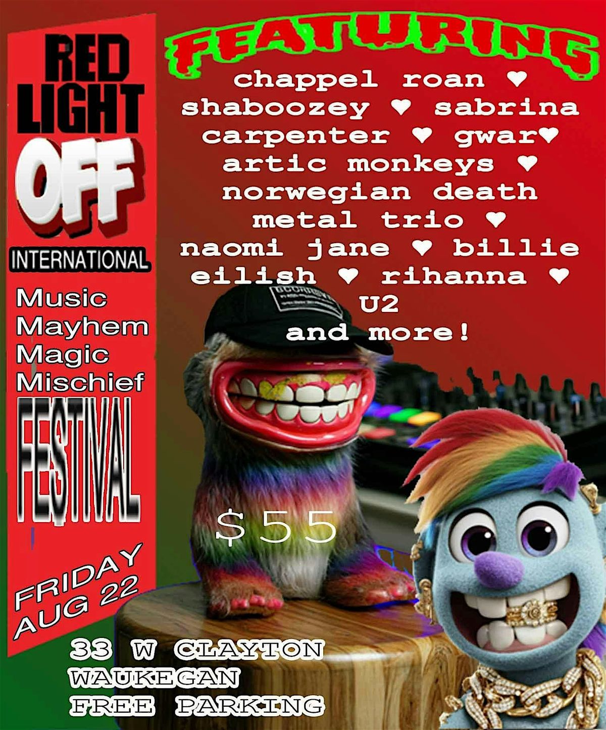 Red Light Stop Festival, 22 August | Event in Waukegan | AllEvents