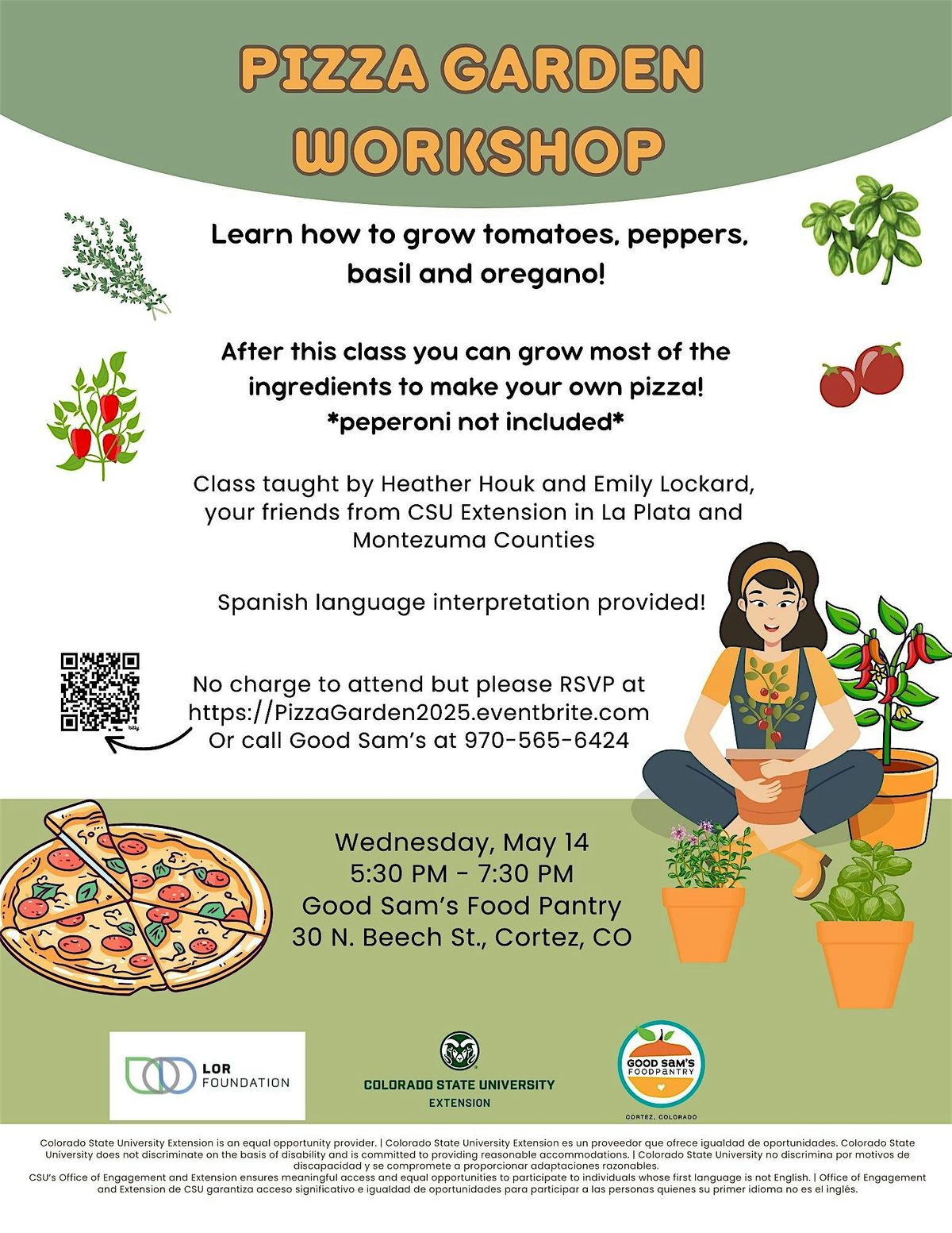 Pizza garden workshop, 14 May | Event in Cortez | AllEvents