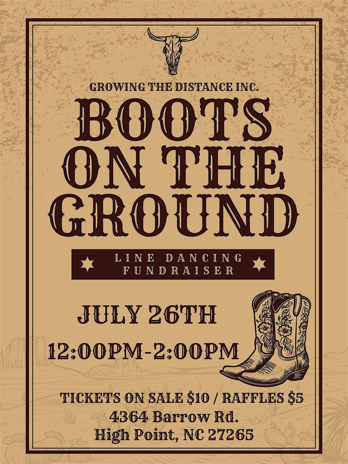 Boots on the Ground: A Line Dancing Fundraiser, 26 July | Event in High Point | AllEvents