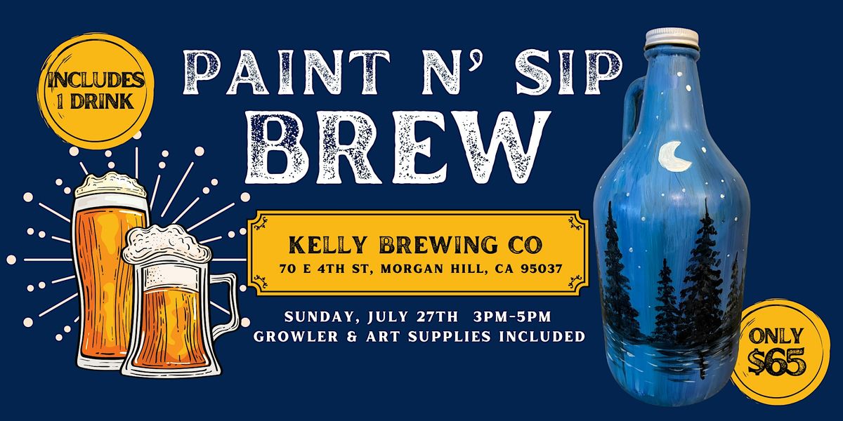 Paint n Sip Brew, 27 July | Event in Morgan Hill | AllEvents