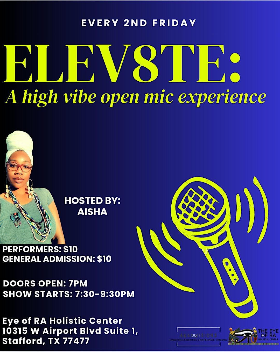 ELEV8TE: A High Vibe Open Mic Experience | Event in Stafford | AllEvents