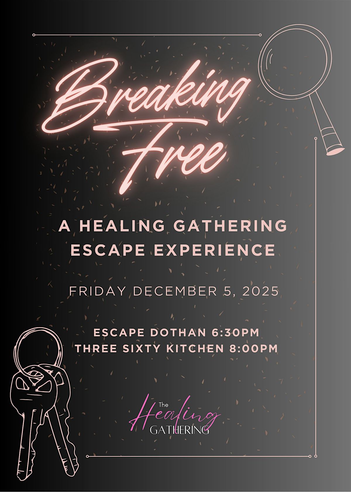 Breaking Free: A Healing Gathering Escape Experience, 5 December | Event in Dothan | AllEvents
