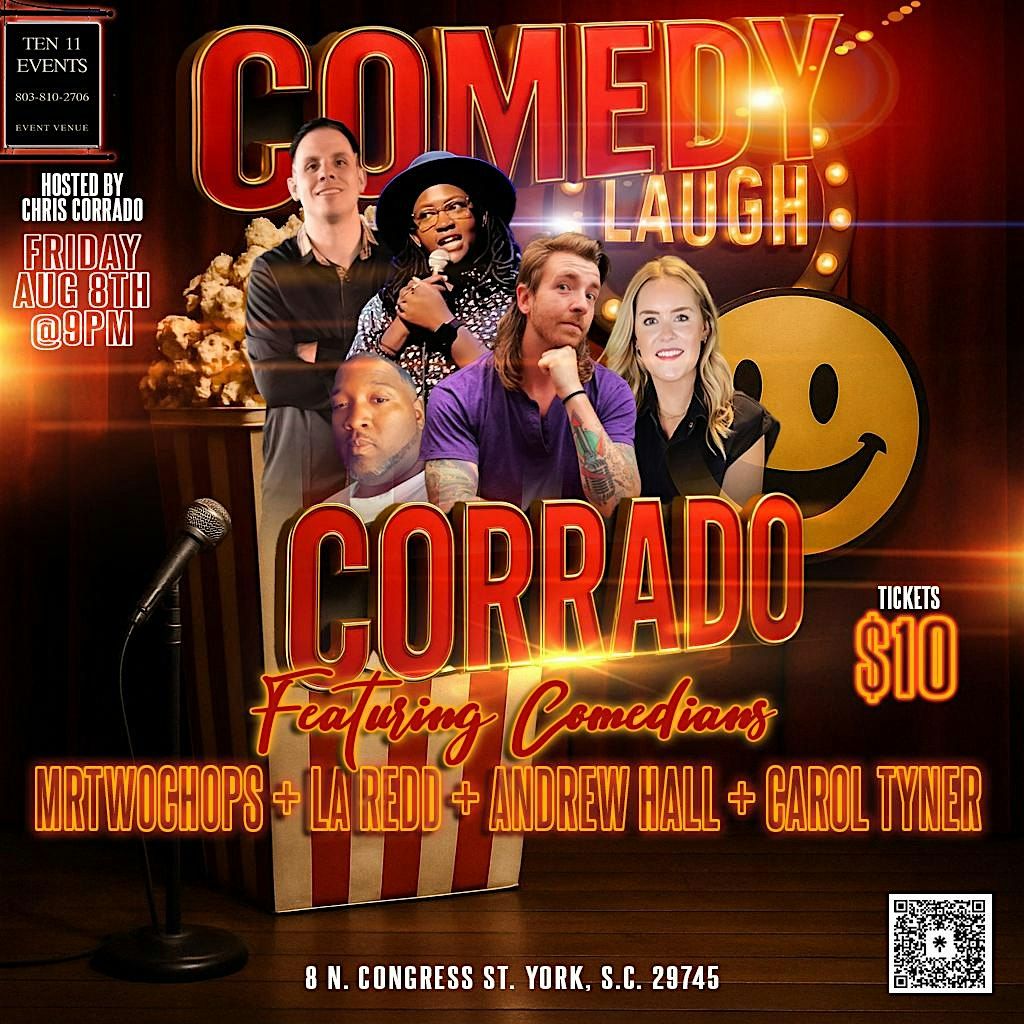 Corrado Comedy Show @ Ten 11 Events: 8/8/25, 8 August | Event in York | AllEvents