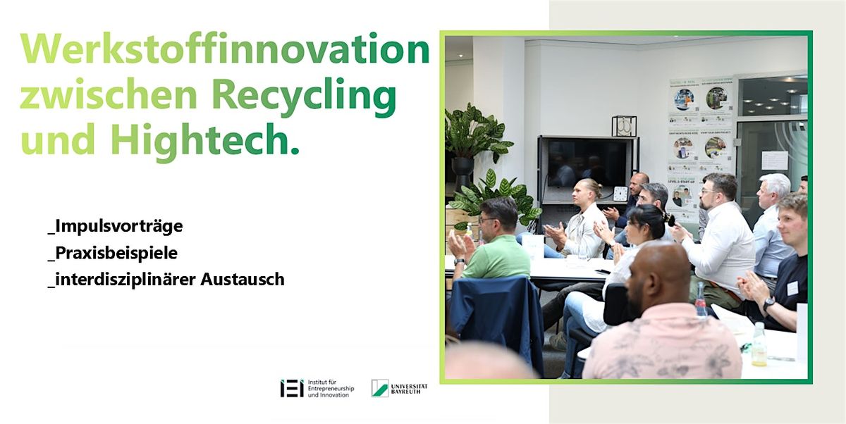 Werkstoffinnovation zwischen Recycling und Hightech, 10 November | Event in Bayreuth | AllEvents