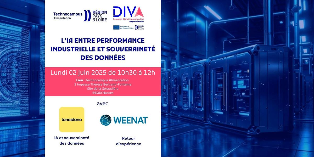 L’IA entre performance industrielle et souveraineté des données, 2 June | Event in Nantes | AllEvents