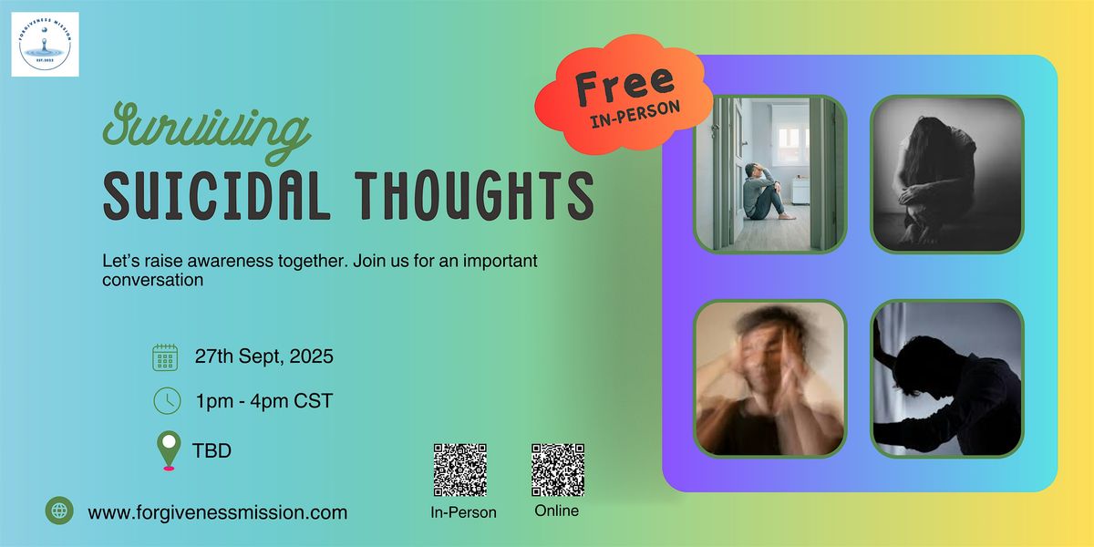 Surviving Suicidal Thoughts, 27 September | Event in Lewisville | AllEvents