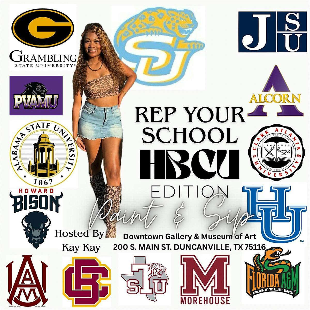 Rep Your School HBCU Paint & Sip, 2 August | Event in Duncanville | AllEvents