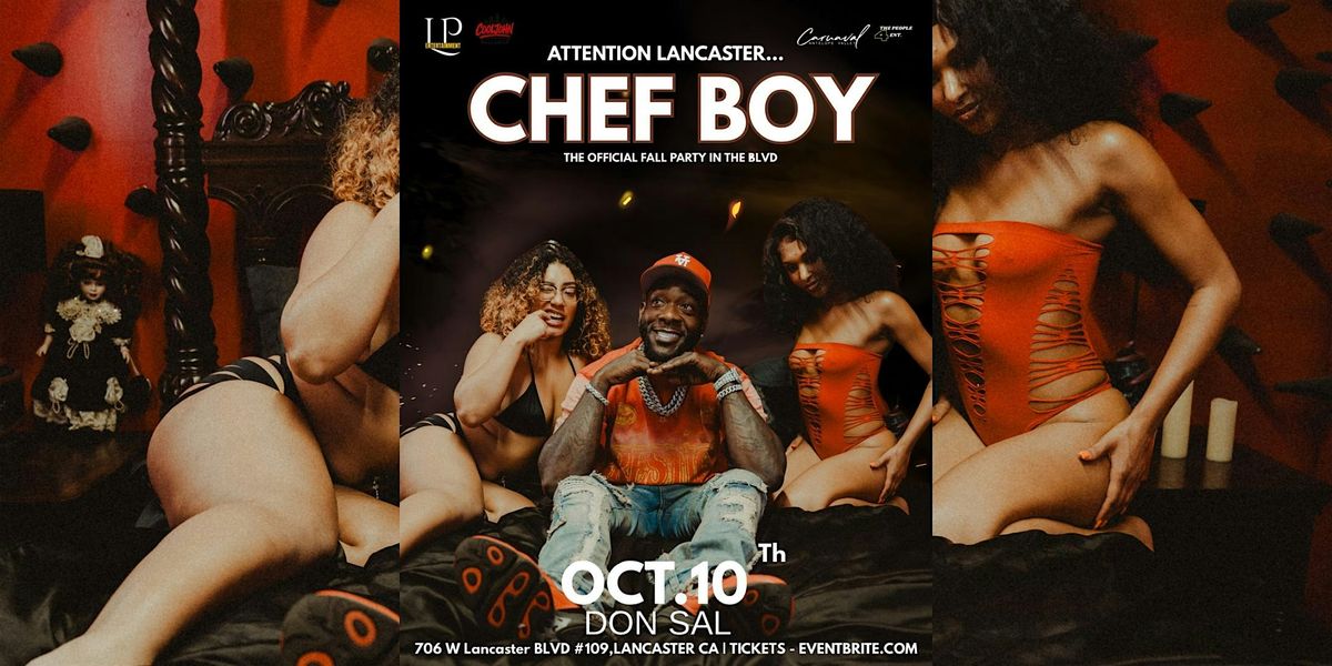 CHEFBOY IN THE AV PT.2, 10 October | Event in Lancaster | AllEvents