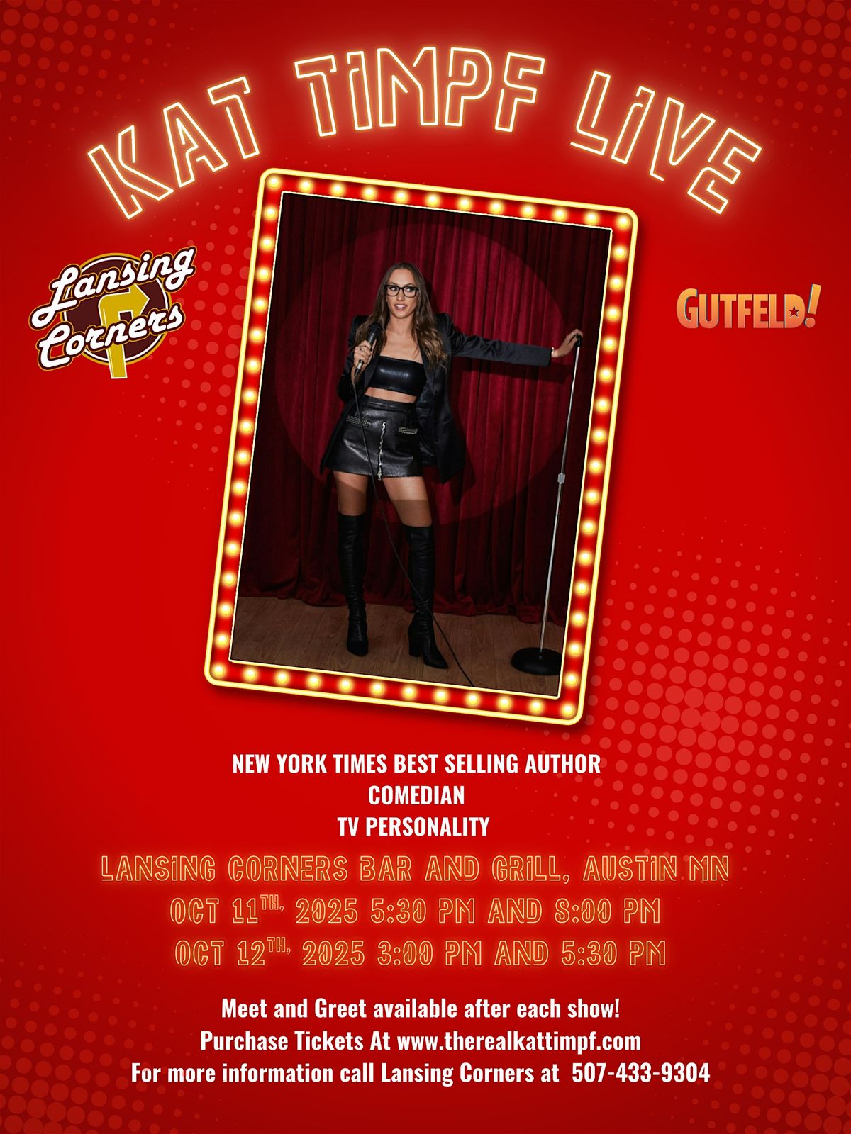 Kat Timpf at Lansing Corners Sun 5:30 PM, 12 October | Event in Austin | AllEvents