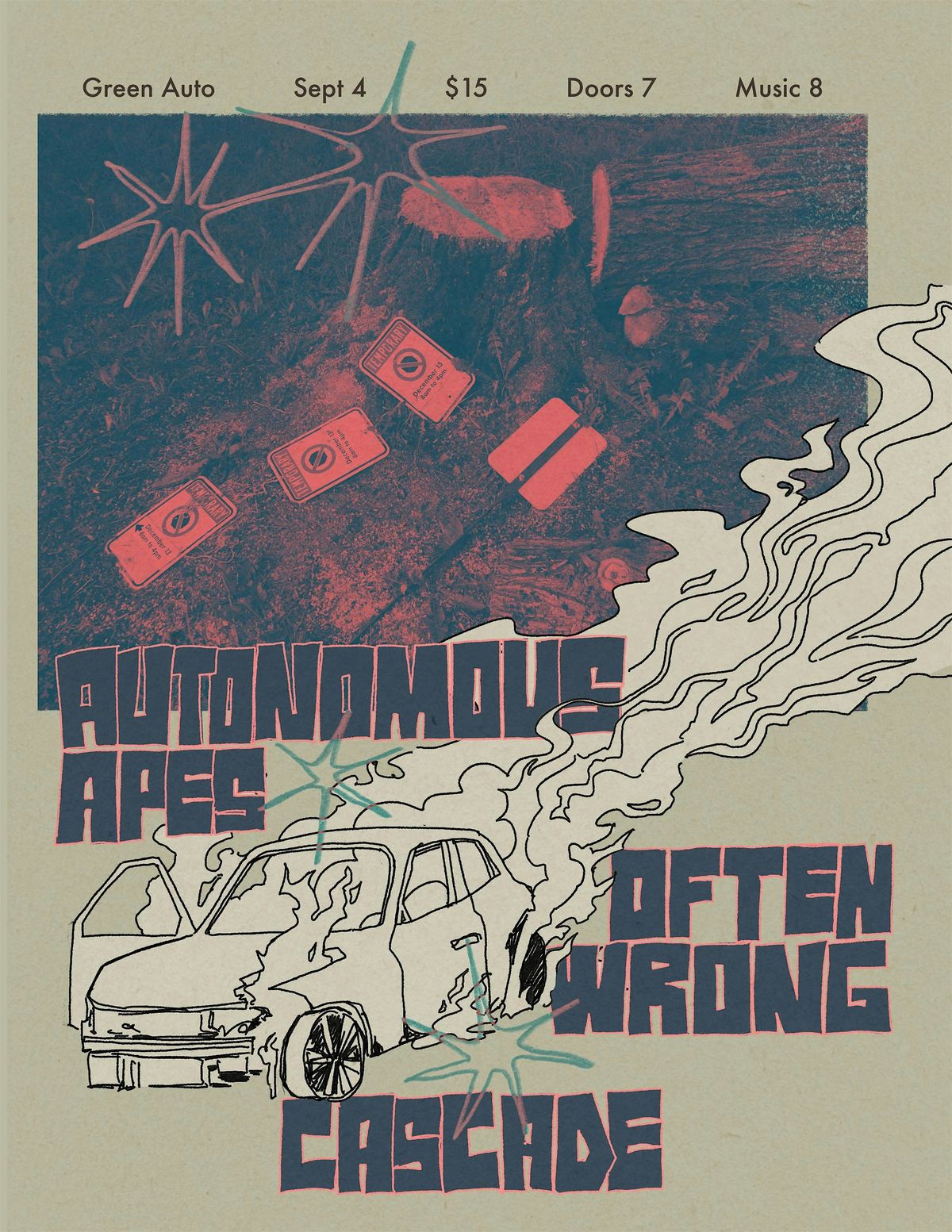Autonomous Apes, Often Wrong, Cascade, 4 September | Event in Vancouver | AllEvents