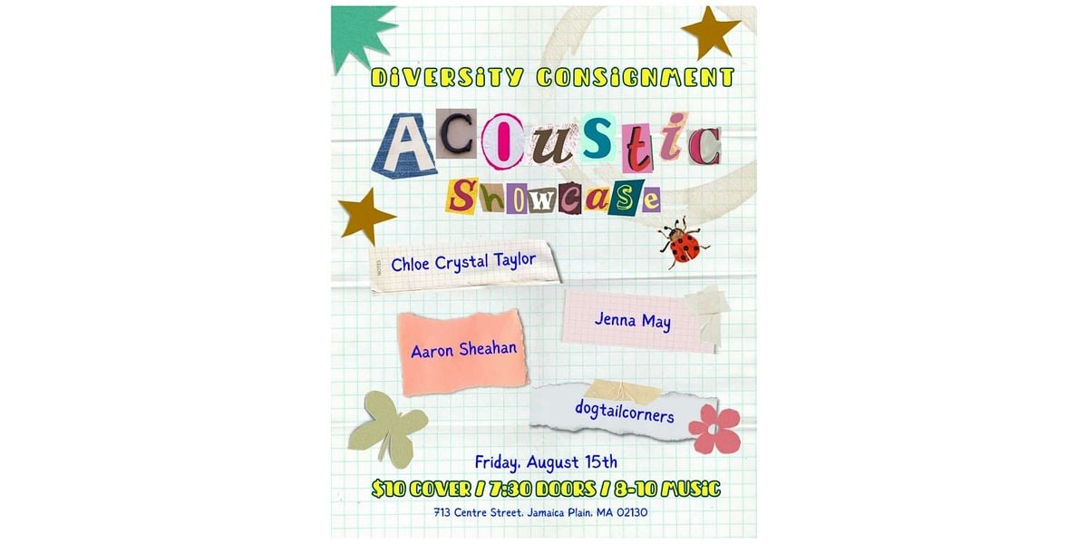 Acoustic Showcase @ Diversity Consignment, 15 August | Event in Boston | AllEvents