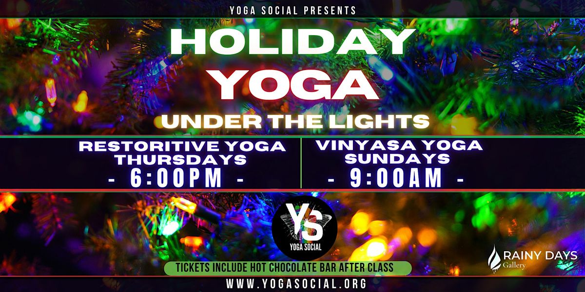 Sunday Mornings – Vinyasa Flow Under the Holiday Lights + Hot Cocoa Bar | Event in Denver | AllEvents