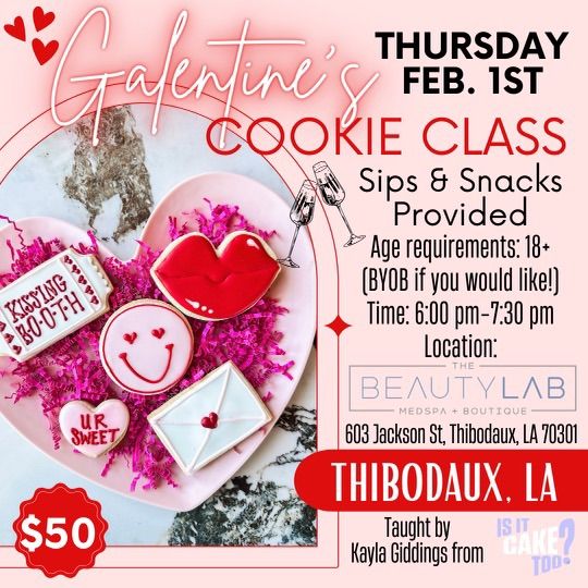 Galentines Cookies class with Kayla Giddings, The Beauty Lab Medspa