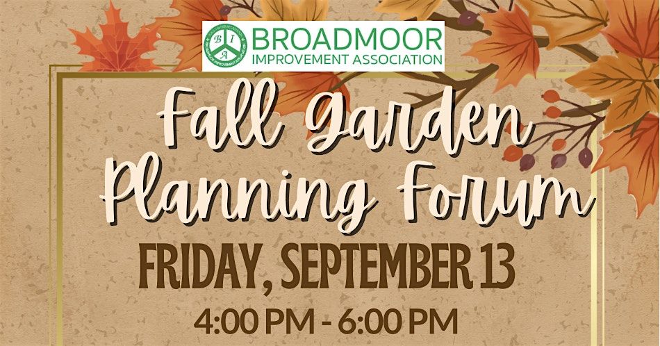Fall Garden Planning Forum, 13 September | Event in New Orleans | AllEvents