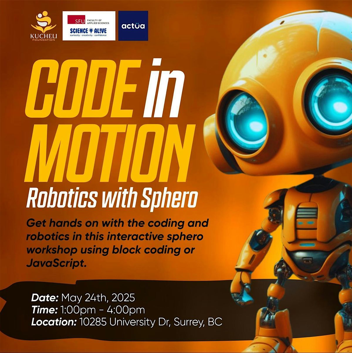 Code in Motion: Robotics with Sphero | Event in Surrey | AllEvents