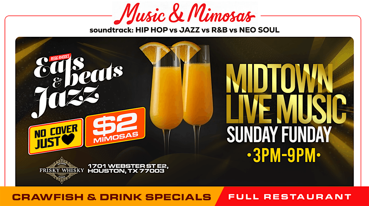 6PM - SUNDAY FUNDAY LIVE MUSIC -  - JAZZ vs NEO SOUL vs R&B, 17 August | Event in Houston | AllEvents