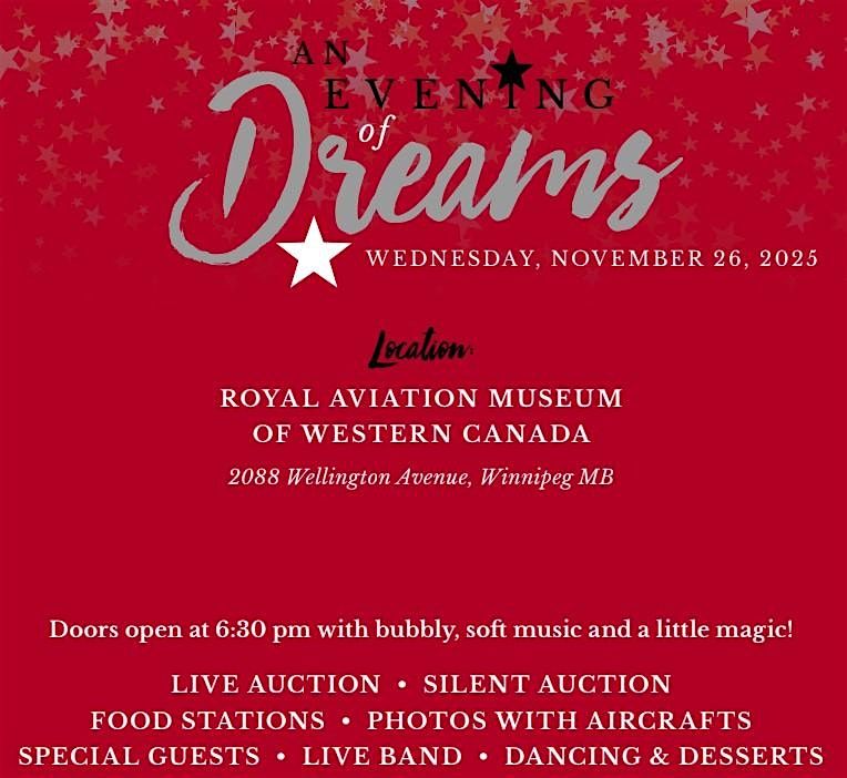 An Evening of Dreams -30th Anniversary Gala, 26 November | Event in Winnipeg | AllEvents