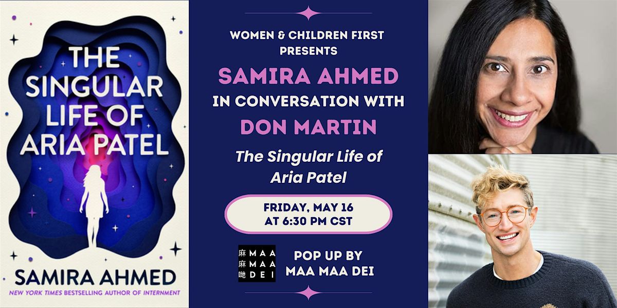 The Singular Life of Aria Patel by Samira Ahmed Book Launch Event, 16 May | Event in Chicago | AllEvents