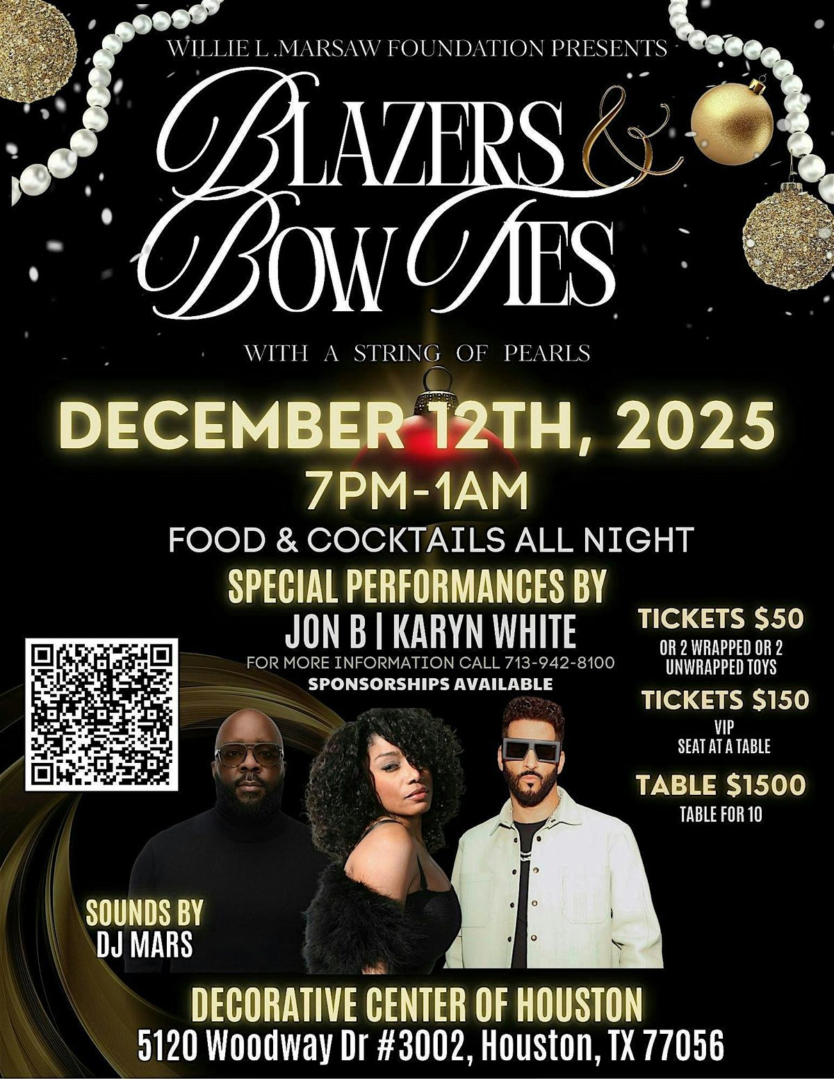 Annual Blazers & Bow Ties with a String of Pearls, 12 December | Event in Houston | AllEvents