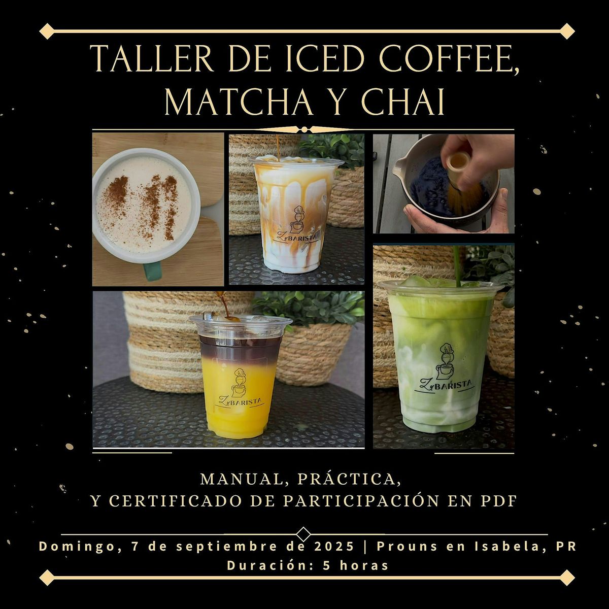 Taller de Iced Coffee, Matcha y Chai, 7 September | Event in Guerrero | AllEvents