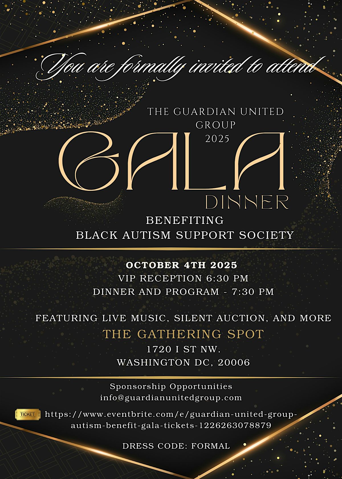 Guardian United Group Autism Benefit Gala, 4 October | Event in Washington | AllEvents