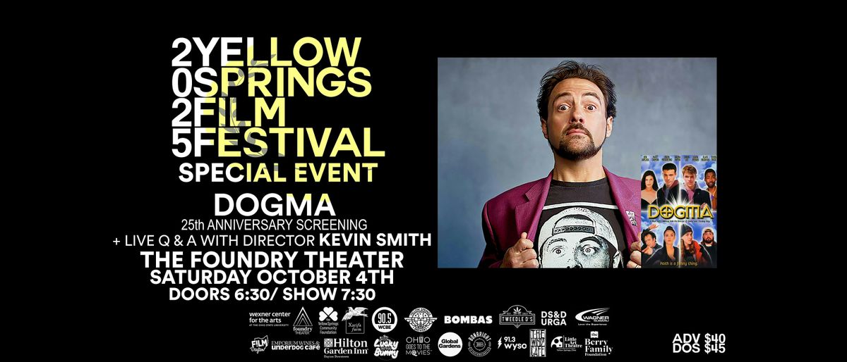 YSFF Presents: DOGMA 25th Anniversary Screening w/ KEVIN SMITH, 4 October | Event in Yellow Springs | AllEvents
